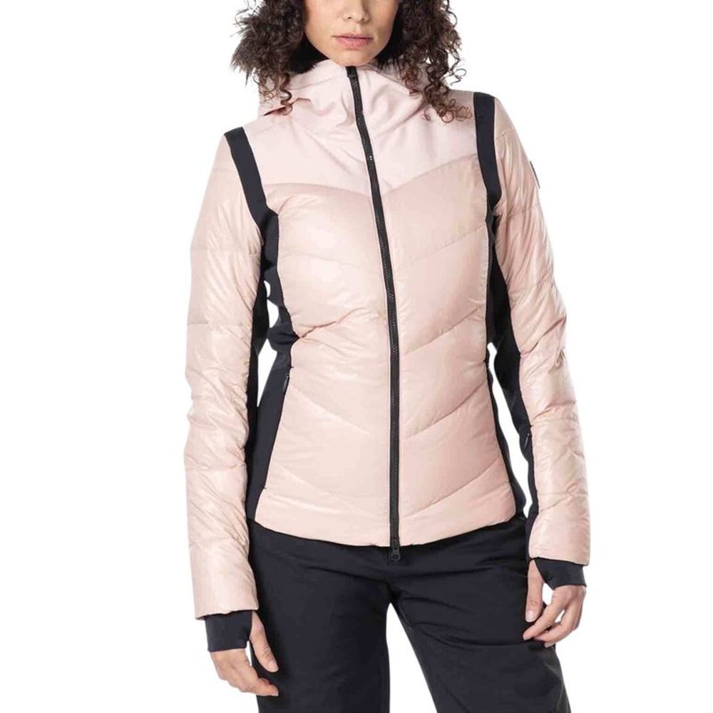 Rossignol Women's Pink and Black Puffer Jacket